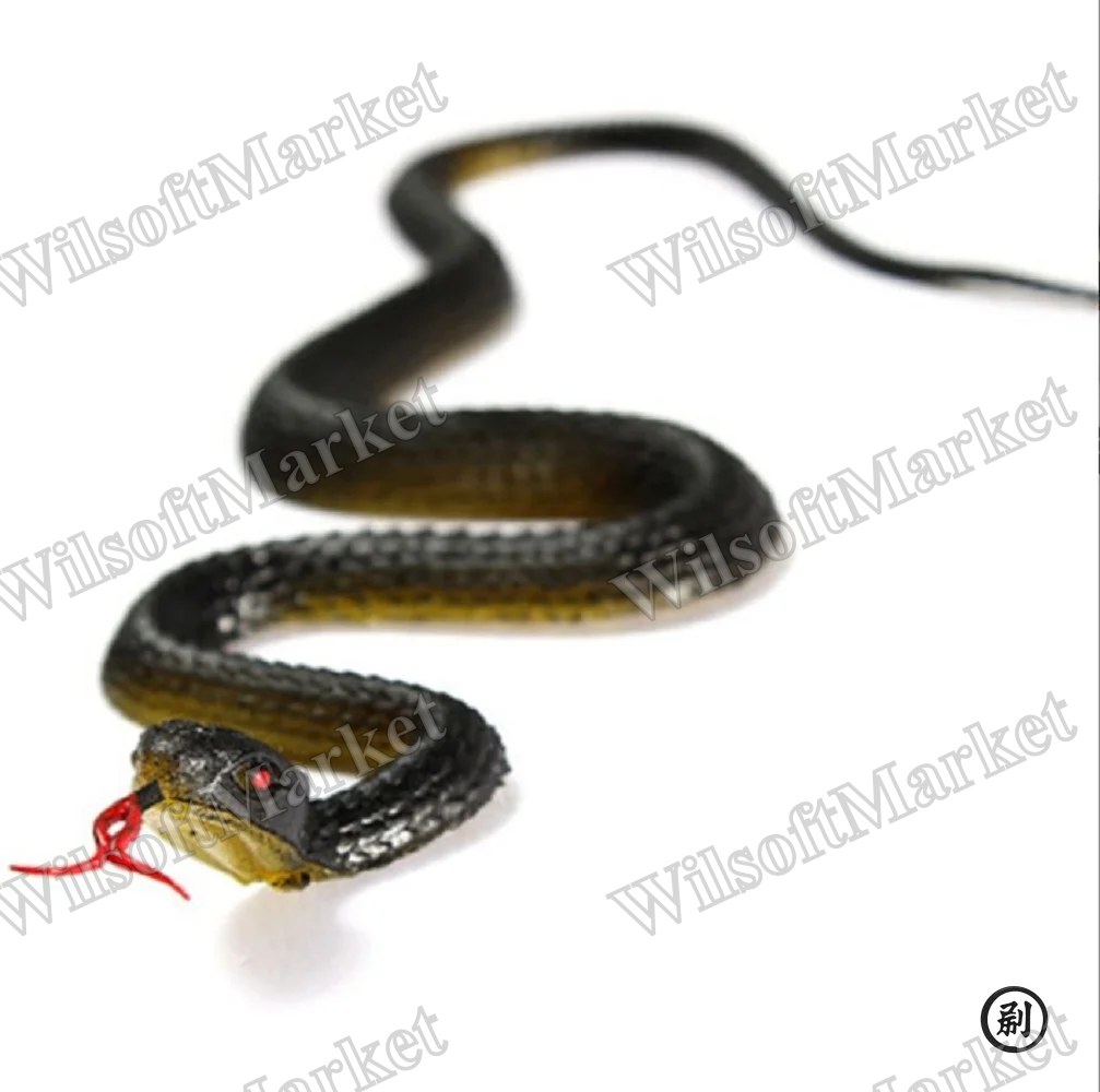 Serpent anaconda en caoutchouc réaliste de 45 cm pour farce et décoration