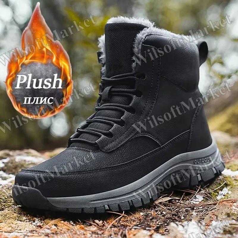 Bottes d'hiver imperméables pour homme MIXIDELAI - Pointure 39-48