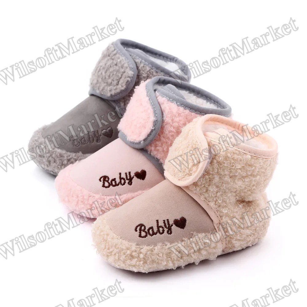 Petites bottes souples en coton pour bébés de 0 à 18 mois – Filles et garçons – Chaussures de marche confortable et chaud pour l'hiver MiYuebb D2354