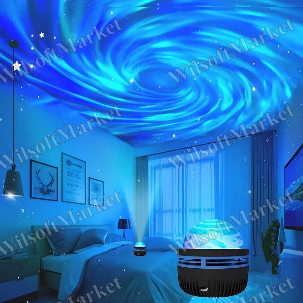Projecteur galaxie LED avec lumières colorées pour chambre à coucher et décoration de fête