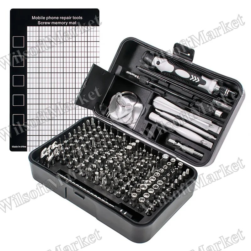 Ensemble de Tournevis Magnétiques Torx Phillips 135 en 1 pour Réparation Électronique