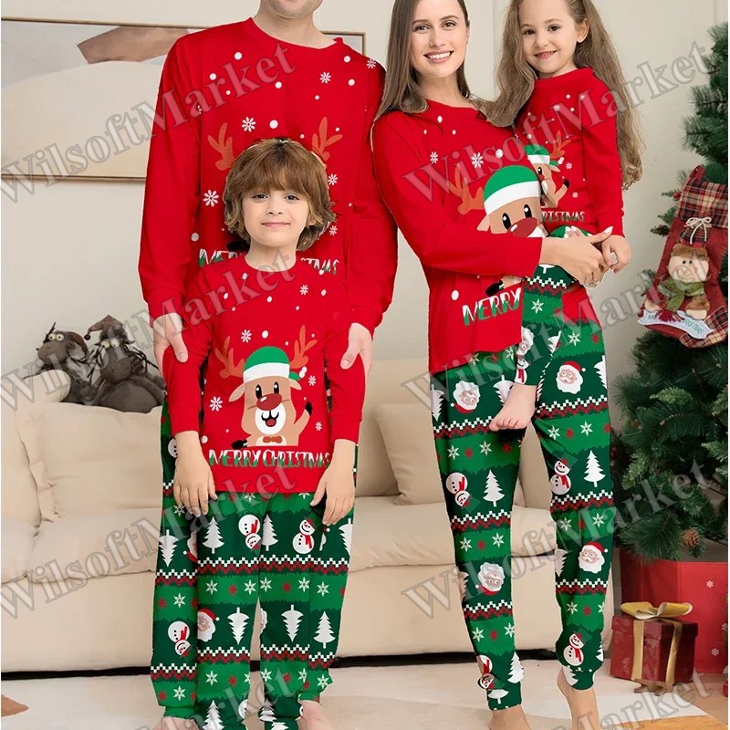 Pyjamas de Noël assortis pour toute la famille – Maman, Papa, Enfants et Bébé 2025