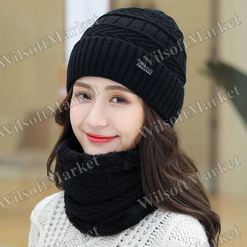 Tuque d'hiver chaude pour l'automne et l'hiver, bonnet en laine et polaire tricotée, casquette coréenne pour le cyclisme