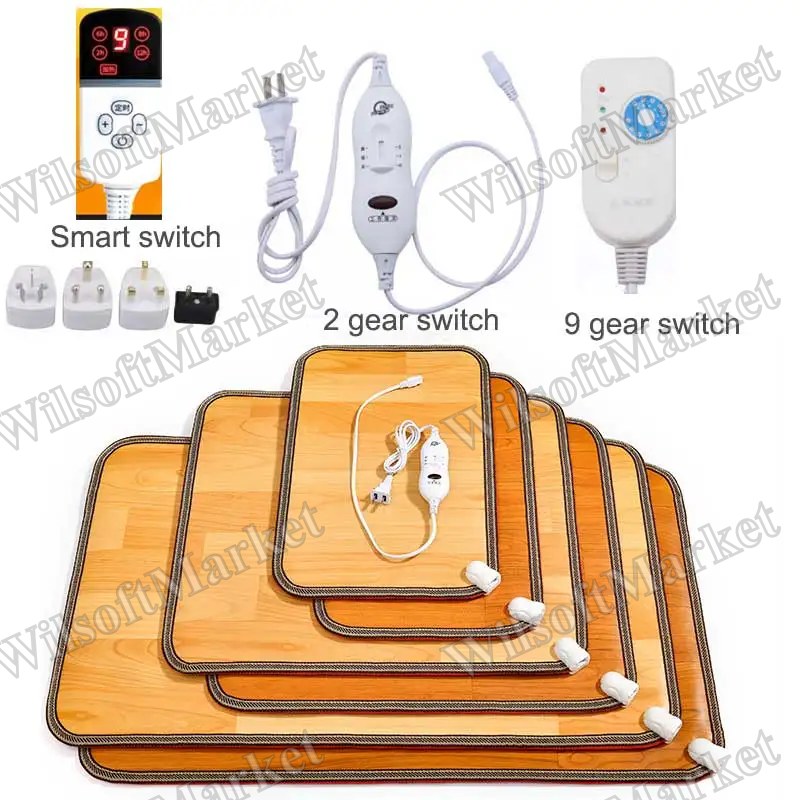 Tapis chauffant électrique 220V pour les pieds – Thermarpet en cuir pour bureau et maison