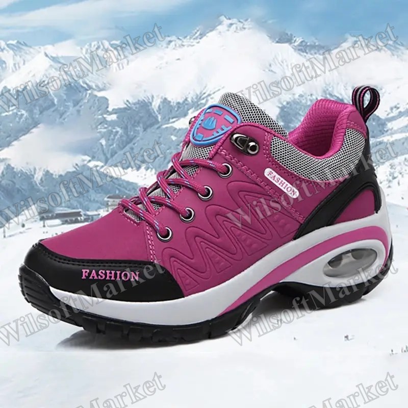 Sneakers confortables pour femmes avec semelle plateforme respirante et fermeture à lacets