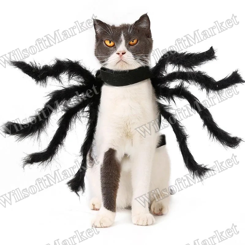 Costume d'Halloween pour chat - Ailes de chauve-souris Chat Bat Wings - Tenue déguisement pour petits chiens et chats 2025