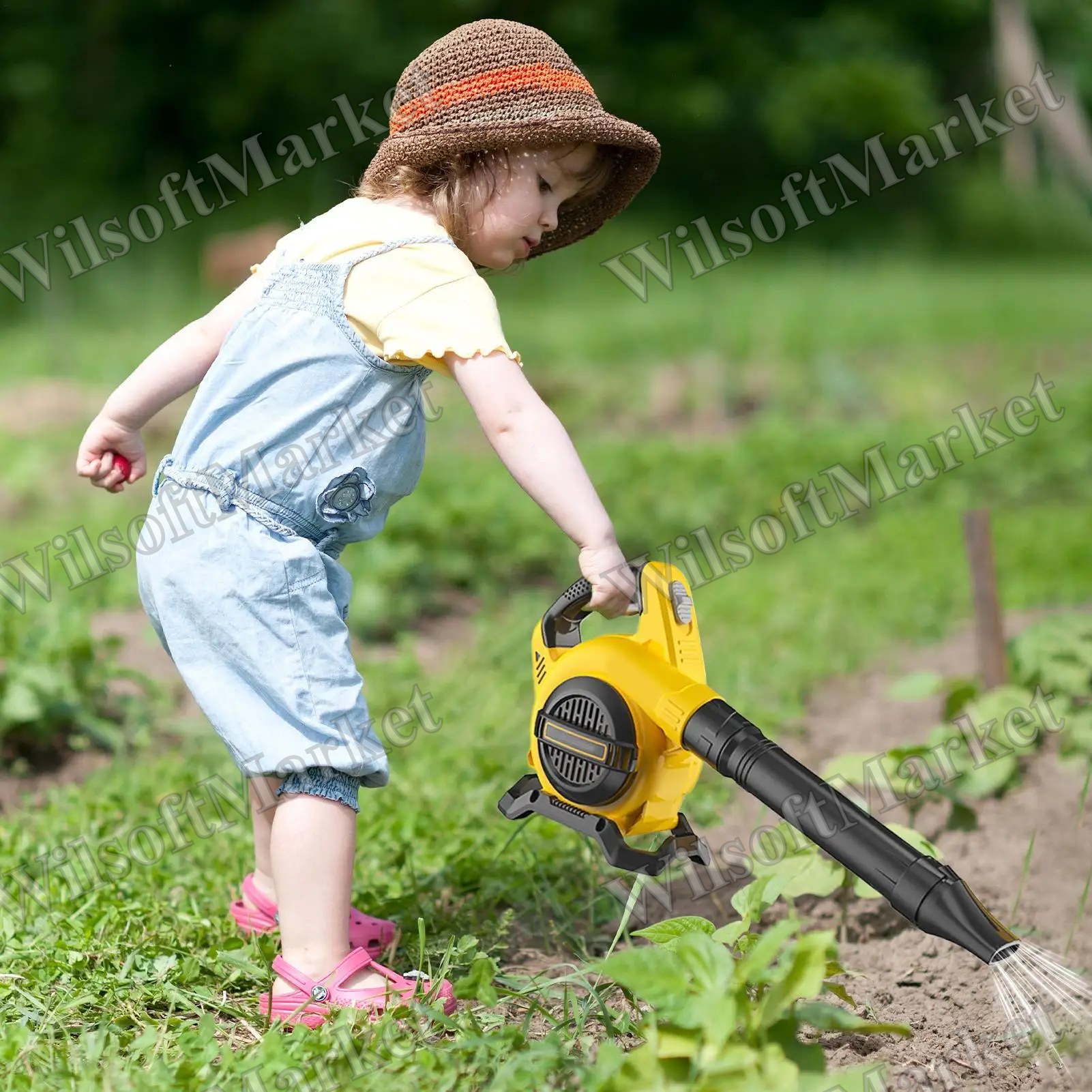 Souffleur de feuilles à pile pour enfants – Aspirateur sans fil portatif