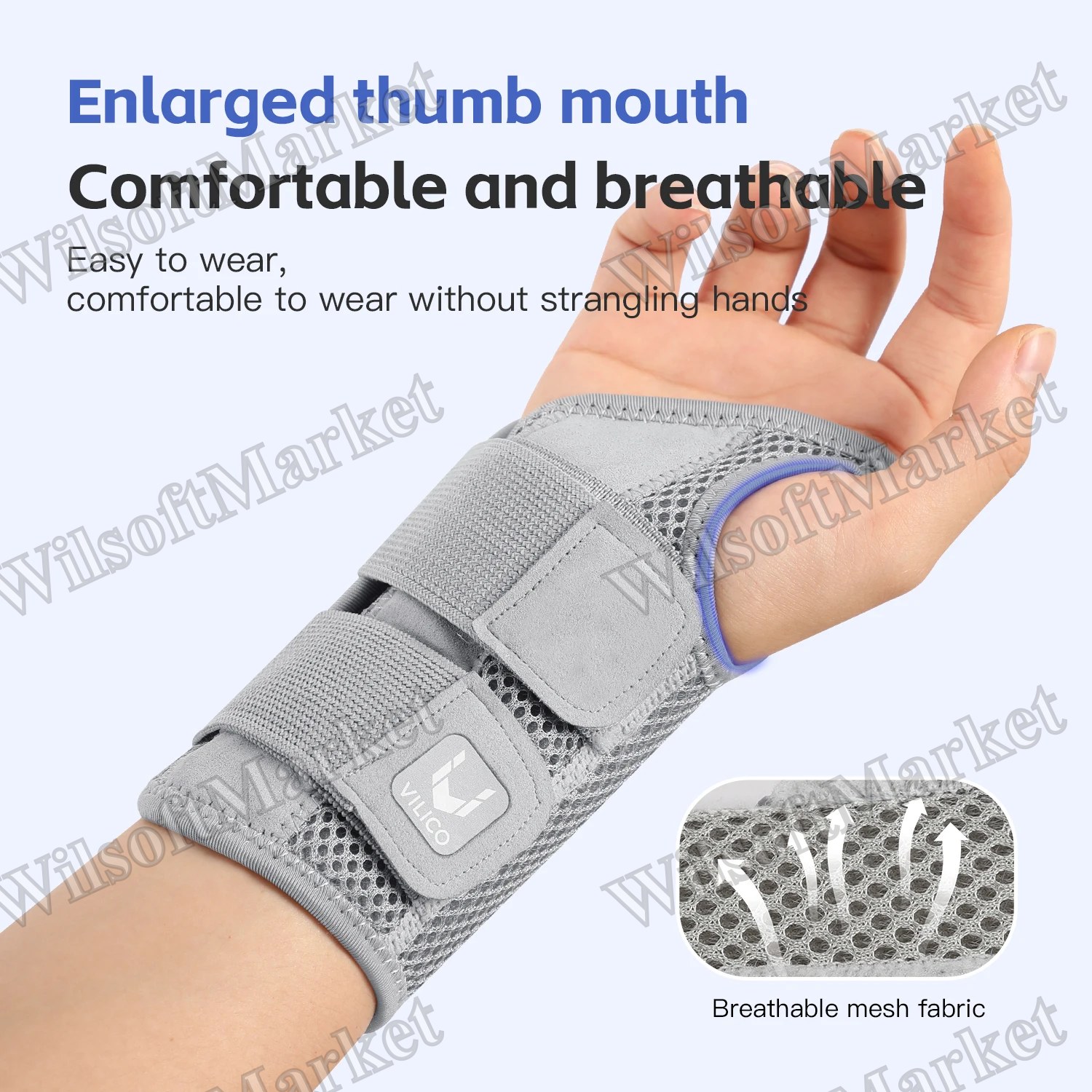 Orthèse de poignet pour le syndrome du canal carpien - Attelle de soutien avec gouttière pour l'arthrite, la tendinite et les entorses