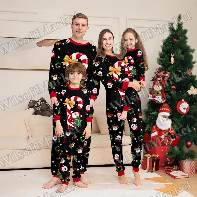 Pyjamas de Noël assortis pour toute la famille - Ensemble parent-enfant