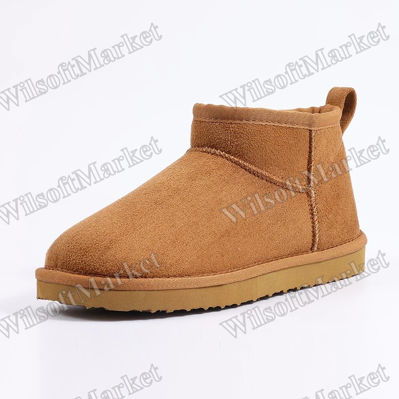 Bottes d'hiver Smile PoP pour femmes – Chaussures de neige doublées en peluche avec semelle antidérapante