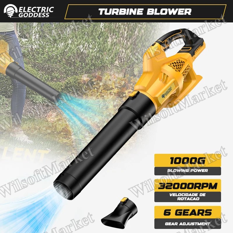 Souffleur électrique sans fil EG 6 vitesses rechargeable compatible batterie Dewalt 20V