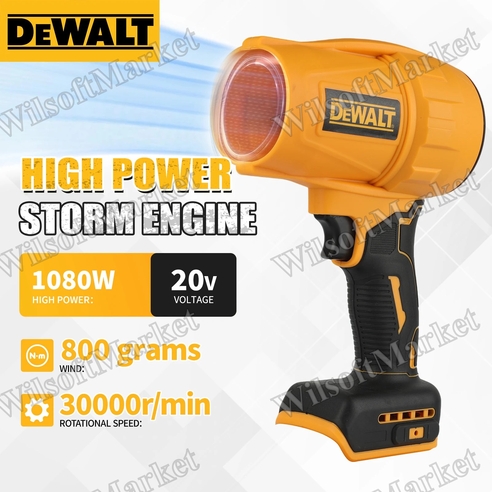 Souffleur à feuilles sans fil DEWALT D317 20V - Souffleur à air portatif haute vitesse pour nettoyage de patio