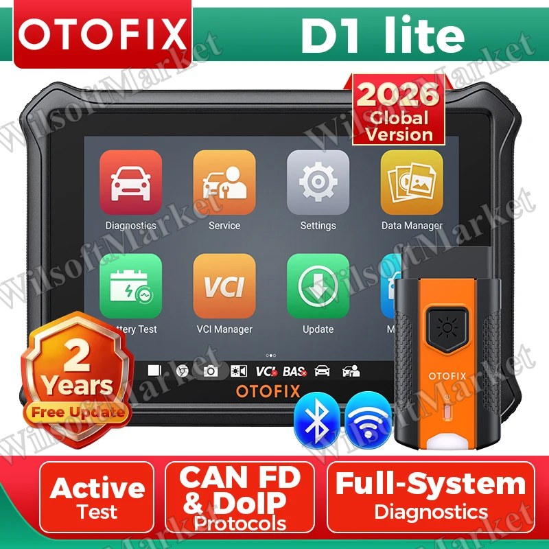OTOFIX D1 LITE OBD2 Scanner Car Diagnostic Tool Bluetooth Wireless Bi-Directional Control OBD Automotive Scan Tool Active Test