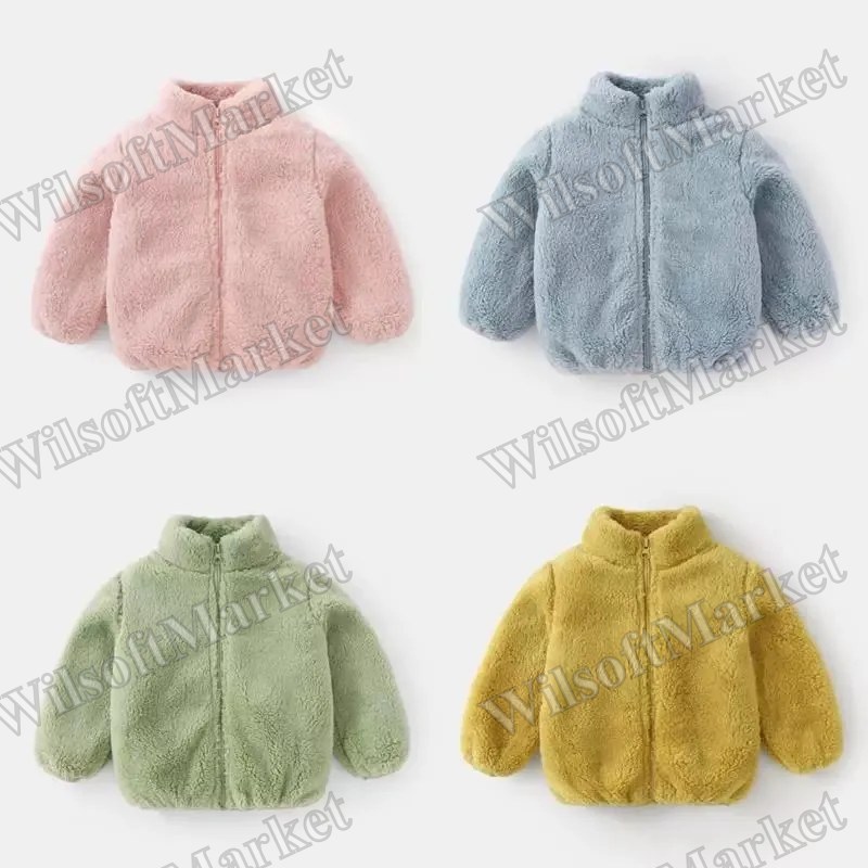 Manteau en velours côtelé pour enfant — Veste chaude et douillette automne-hiver unisexe