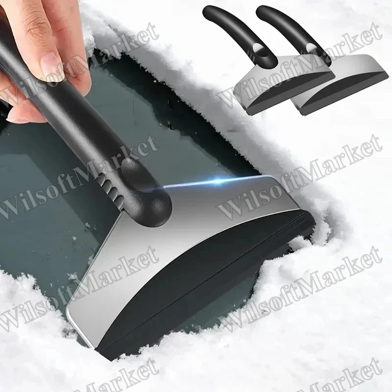 Pelle à neige multifonction pour auto avec racloir à glace et grattoir de pare-brise (1 ou 2 pcs)