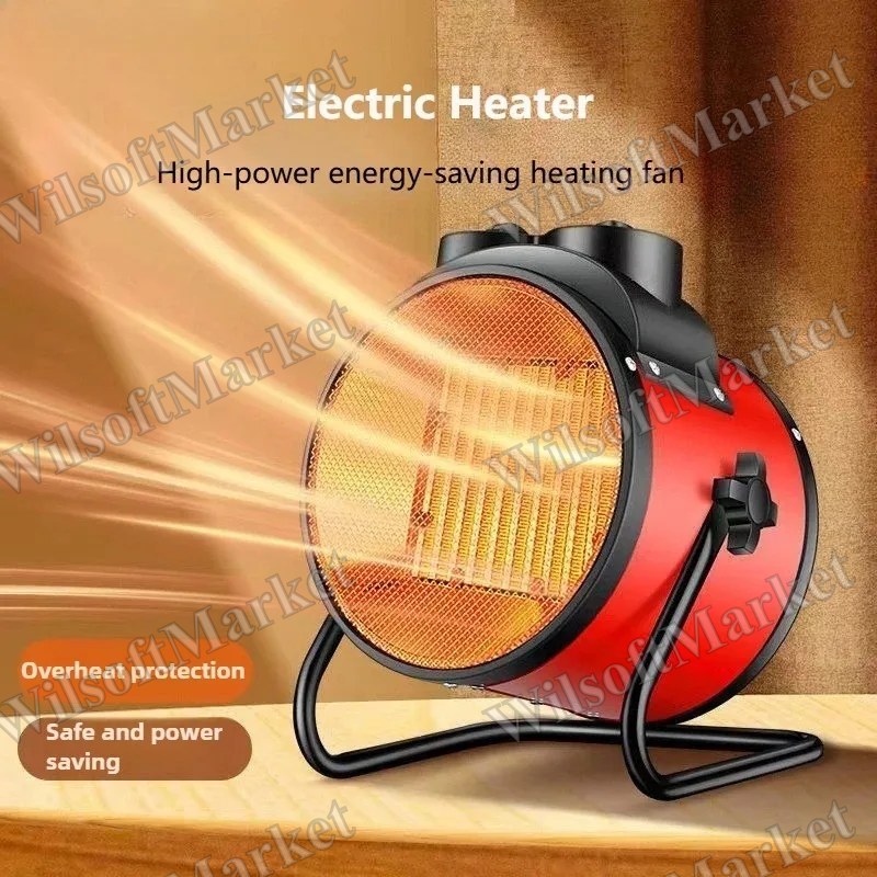 Chauffage d'appoint électrique portatif 2000W avec thermostat ajustable NOCCLILI