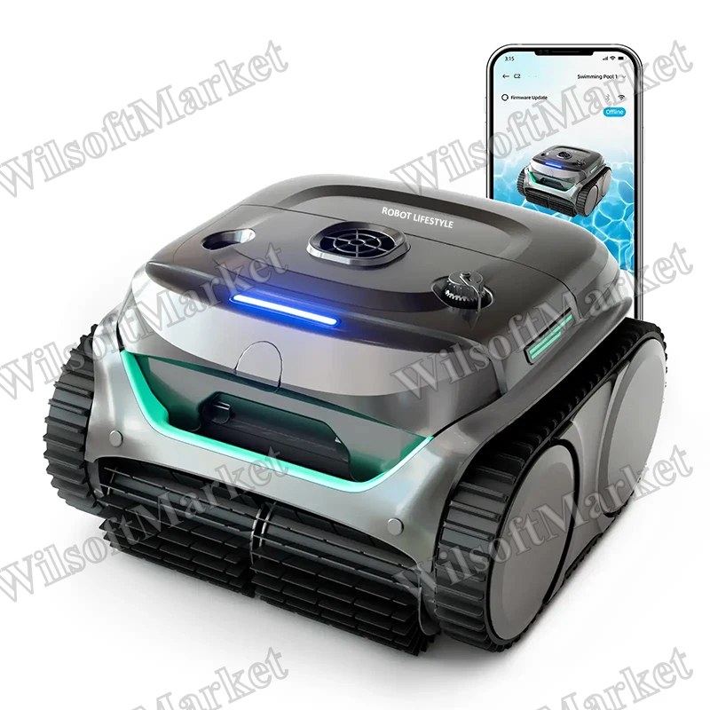 Nettoyeur de piscine robotisé WYBOT C2 avec contrôle par application