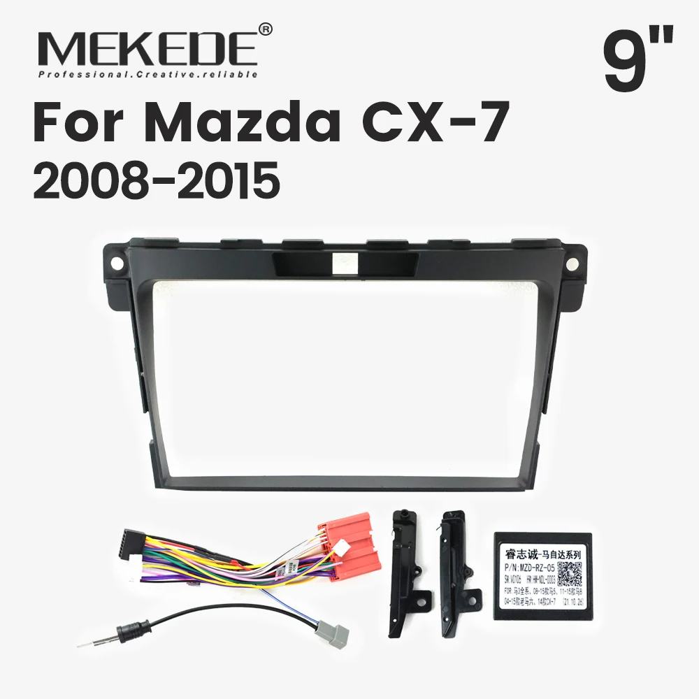 Cadre de radio pour tableau de bord Mazda CX-7 2008-2015 – Kit complet 9 pouces 2 DIN