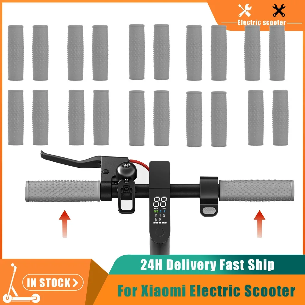 Revêtement de guidon en silicone pour trottinette électrique Xiaomi M365, 1S, Pro, Pro2 et Mi3 — Poignées antidérapantes