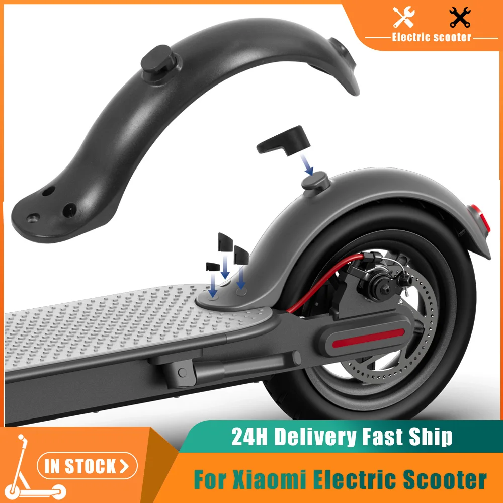 Ensemble de garde-boue arrière 10 po, joint d'étanchéité, béquille et espaceurs pour trottinette électrique Xiaomi M365 Pro 1S