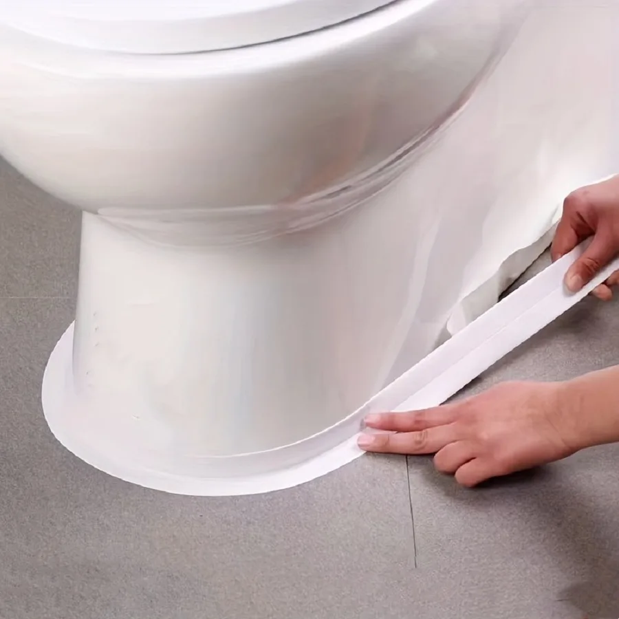Ruban d'étanchéité autoadhésif PVC 3,2 m pour salle de bain, cuisine et toilettes