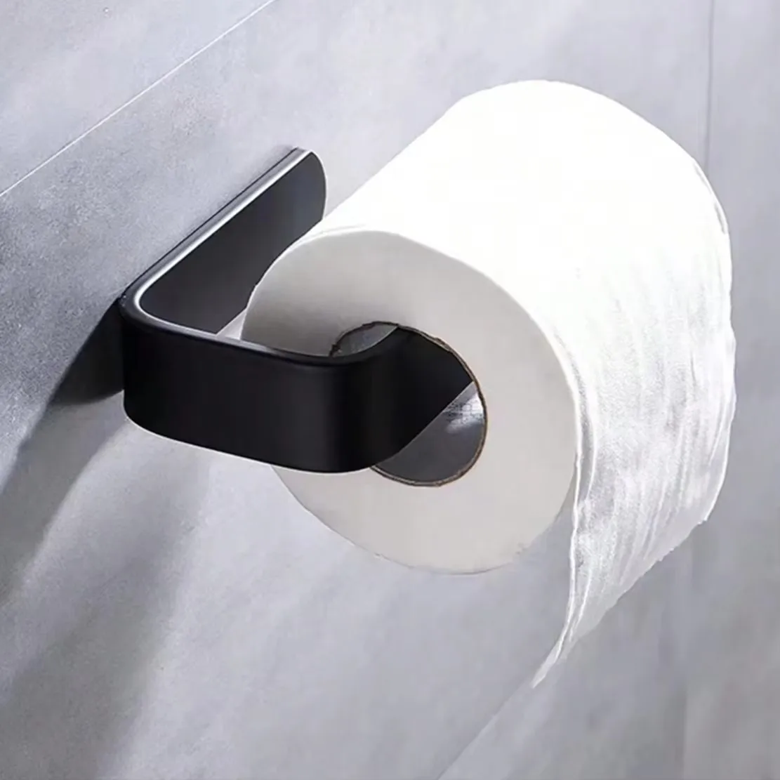 Porte-rouleau de papier mural sans perçage – Rangement multifonctionnel pour cuisine et salle de bain