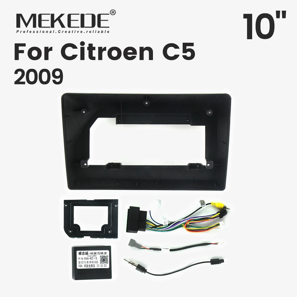 Cadre de Radio Auto Bezel Tableau de Bord pour Citroën C5 2009 - Monture 10 pouces Kit Panneau CANBUS