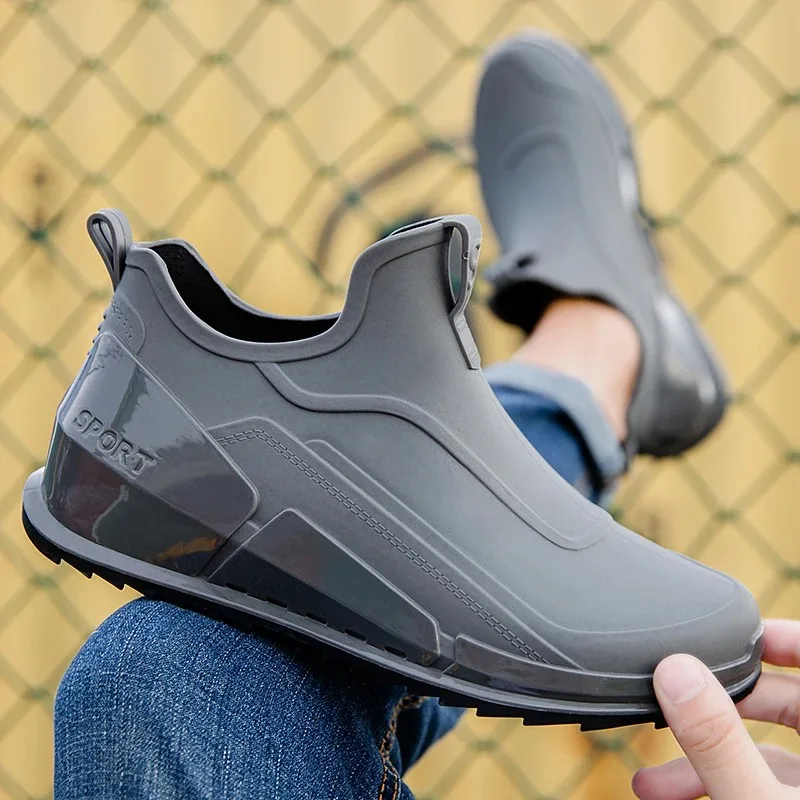 Bottes de pluie imperméables pour hommes Lorilury – Caoutchouc haute qualité