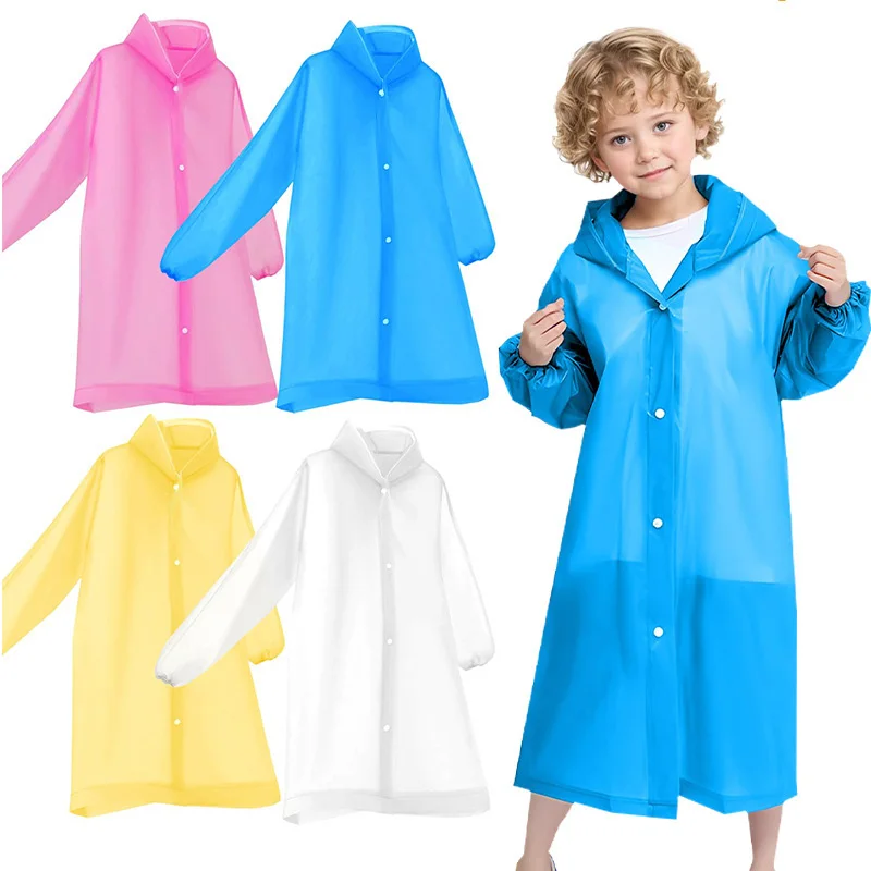 Imperméable enfant jaune – Poncho de pluie pour garçons et filles (7-11 ans)