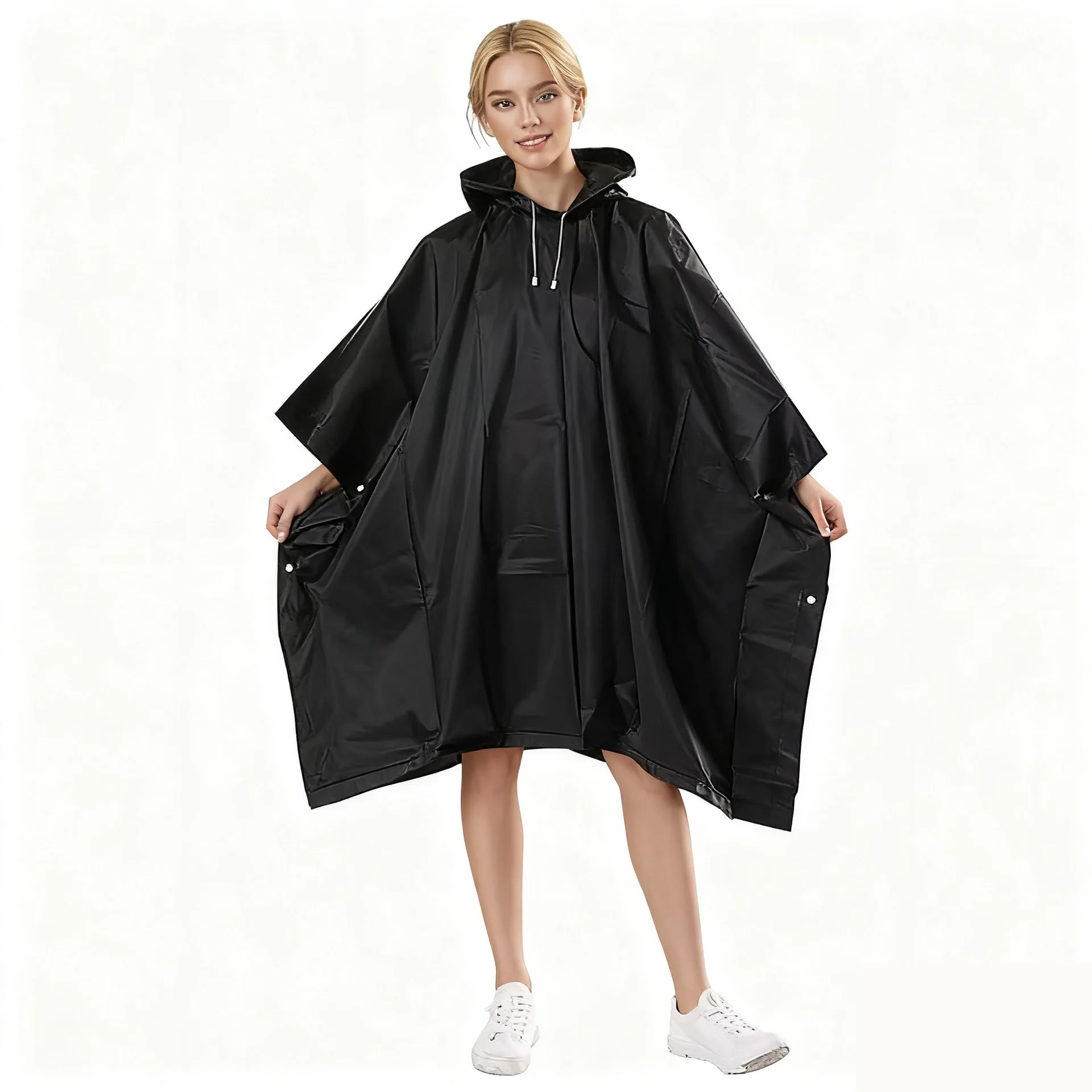 Imperméable 3 en 1 avec capuchon pour motocyclette, camping et randonnée