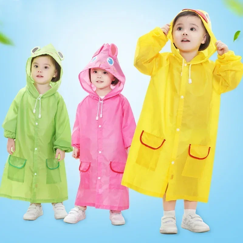 Imperméable enfant garçon et fille - Cape de pluie poncho à motifs mignons