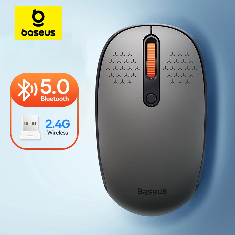 Souris sans fil Baseus F01B Bluetooth tri-mode 1600 DPI silencieuse