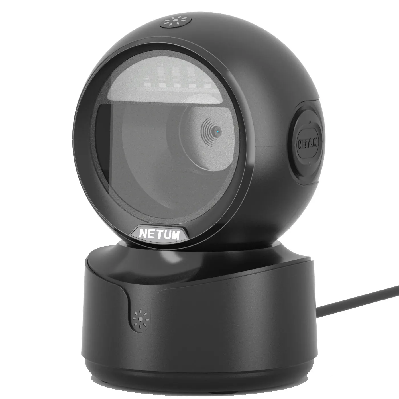 Lecteur de codes-barres NETUM A5 2D de bureau, scanner omnidirectionnel sans mains USB filaire pour codes-barres 1D QR sur écran