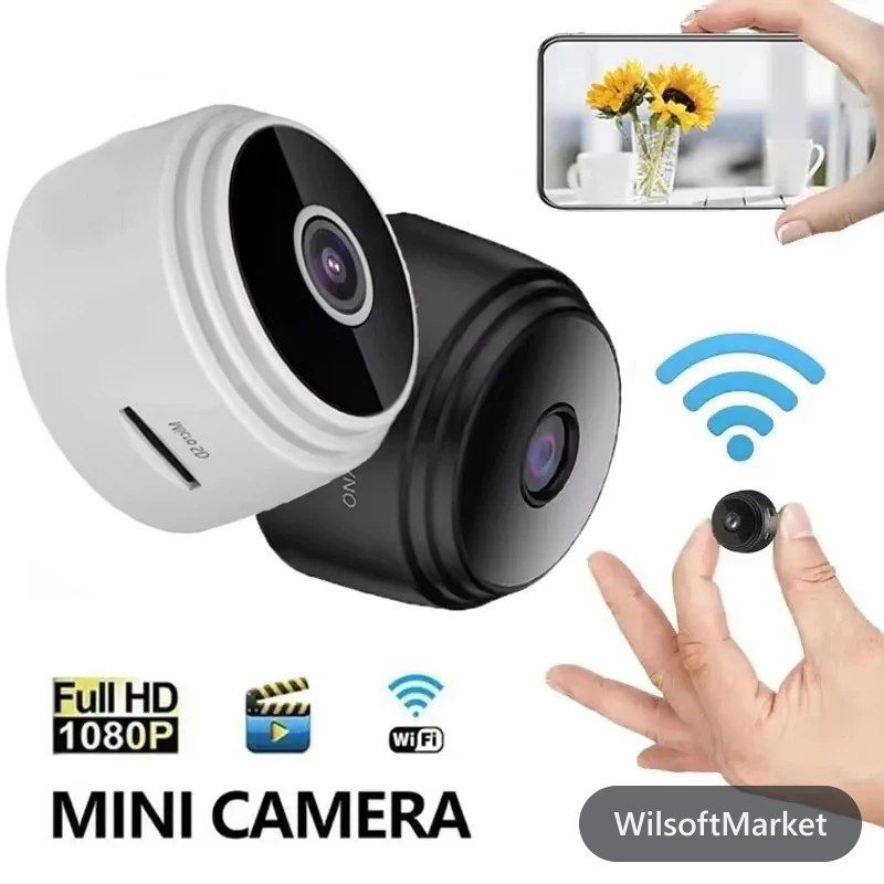 Caméra de surveillance WiFi sans fil enregistreuse vidéo protection sécurité HD mini caméra maison intelligente surveillance pour bébés animaux
