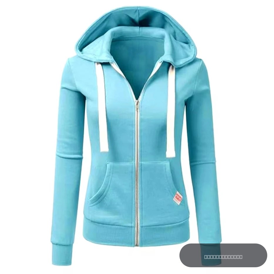 Sweat à capuche à manches longues pour femmes, couleur unie, mode, fermeture éclair, poche avec étiquette, vêtements de Jogging, Sports de plein air, nouvelle collection automne/hiver 2025