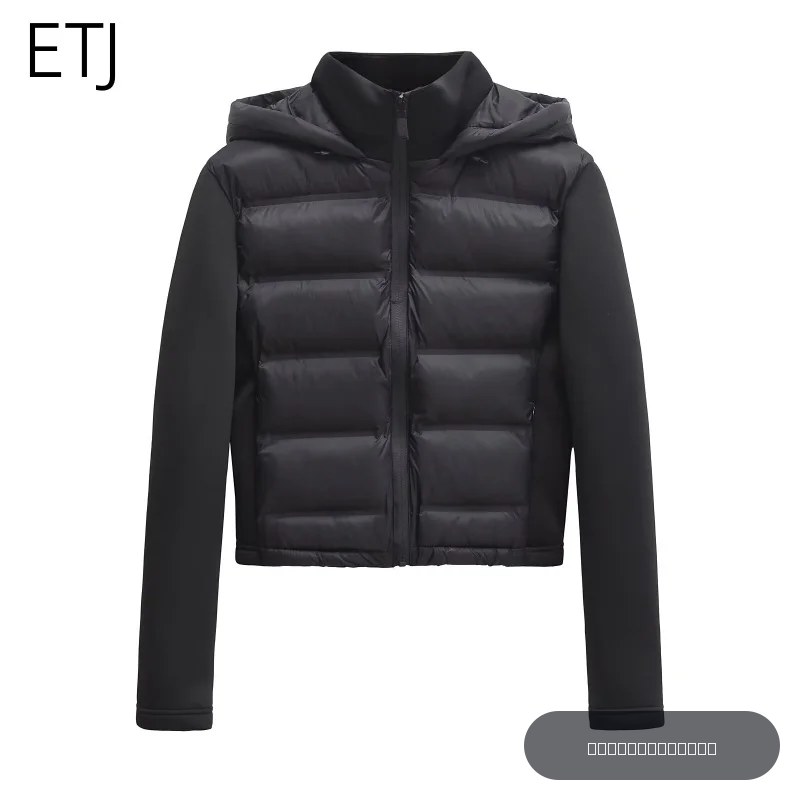 2025 hiver nouveauté doudoune chaude légère pour femme avec manches longues et manteau de sport à capuche avec fermeture éclair 4391742
