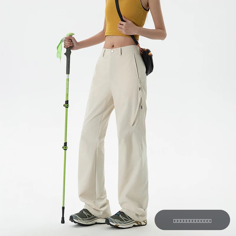 CHRLCK Women's Waterproof Hiking Pants, Trendy Spring-Summer Cargo Pants, Loose Fit, for Fishing, Camping, Cycling, Trekking