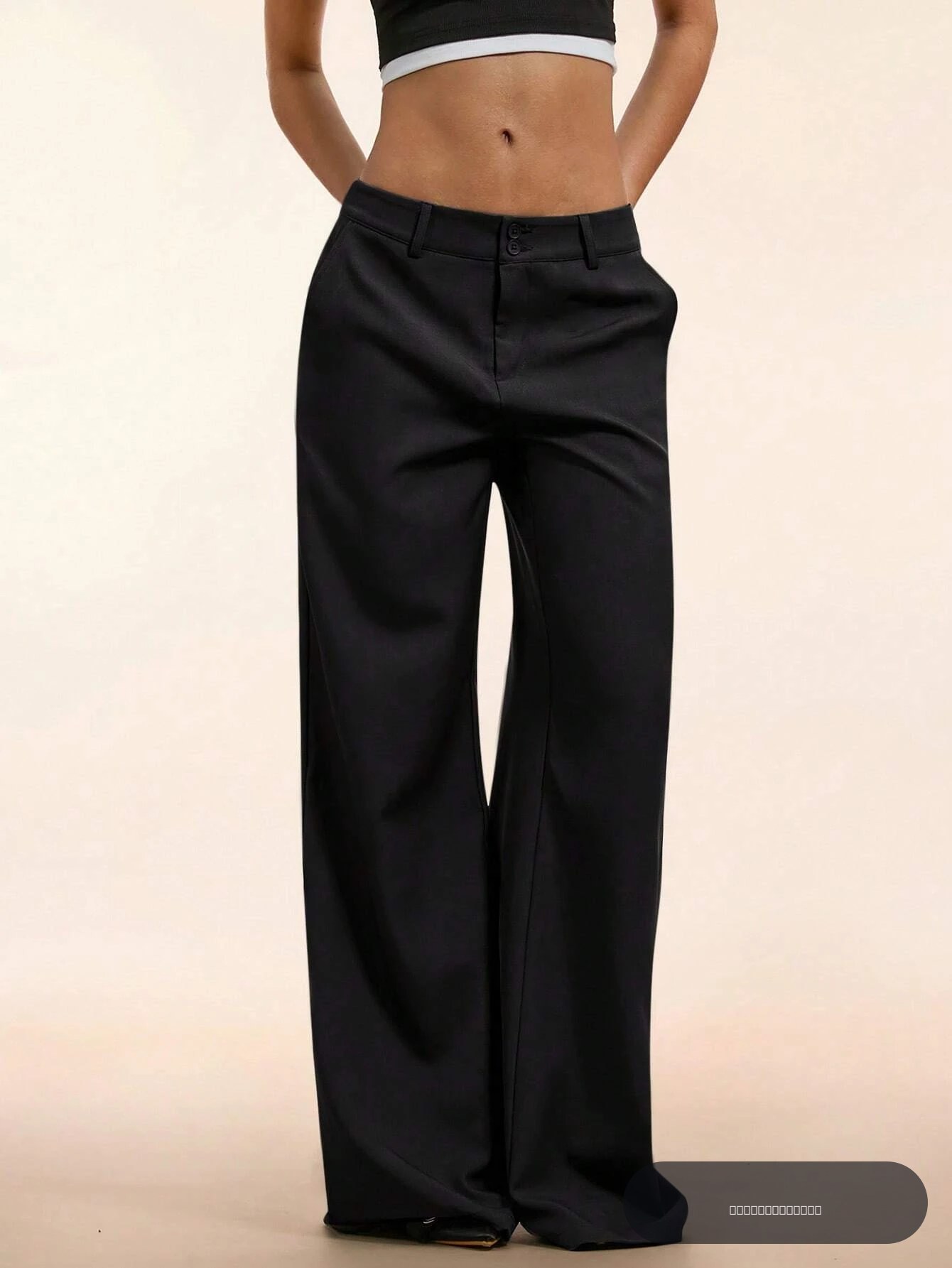 Pantalon élégant taille basse pour femmes, personnalisé, léger, évasé, décontracté, côtelé, jambes larges, pantalon de nettoyage, Streetwear 2025