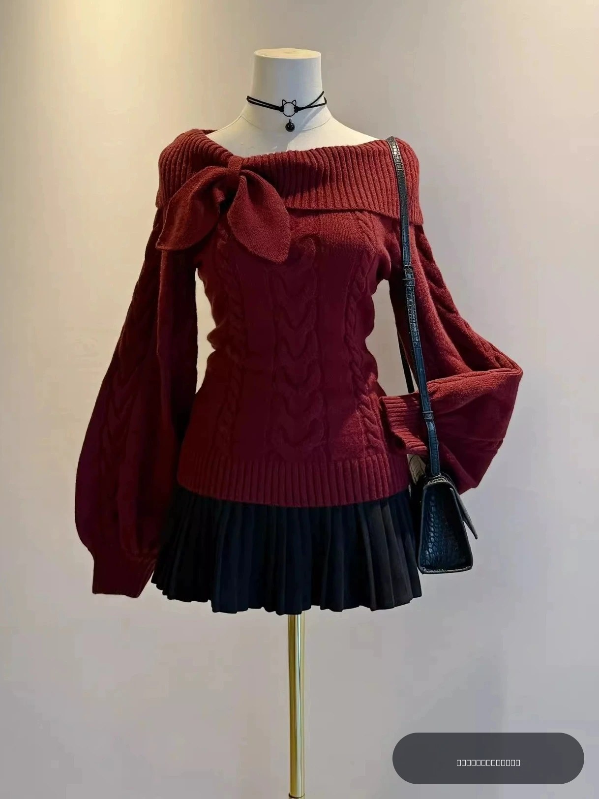 Pull vintage original style Nana, automne-hiver, style universitaire preppy, sweat à capuche oreilles de lapin, haut tricoté cintré à la taille, mode féminine