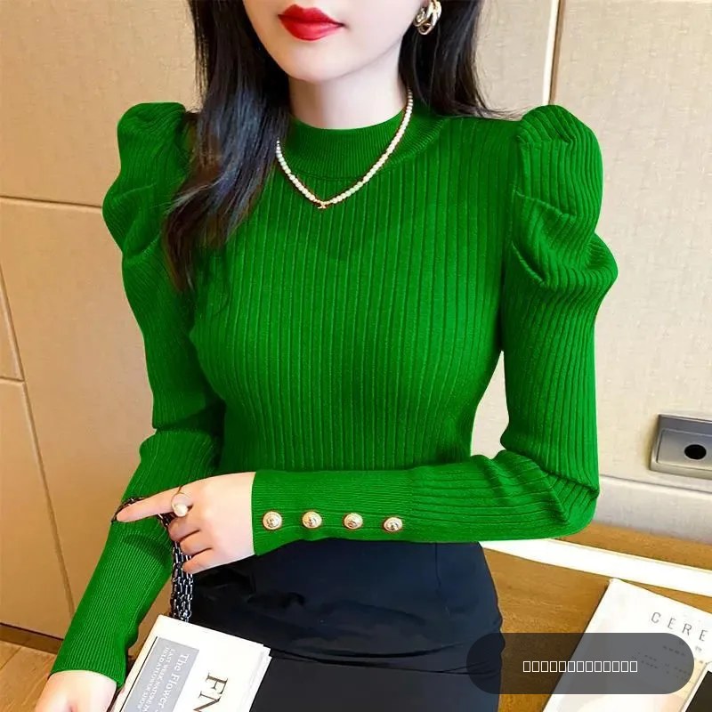 Pull tricot pour femme automne-hiver 2025, col rond, manches longues décontracté