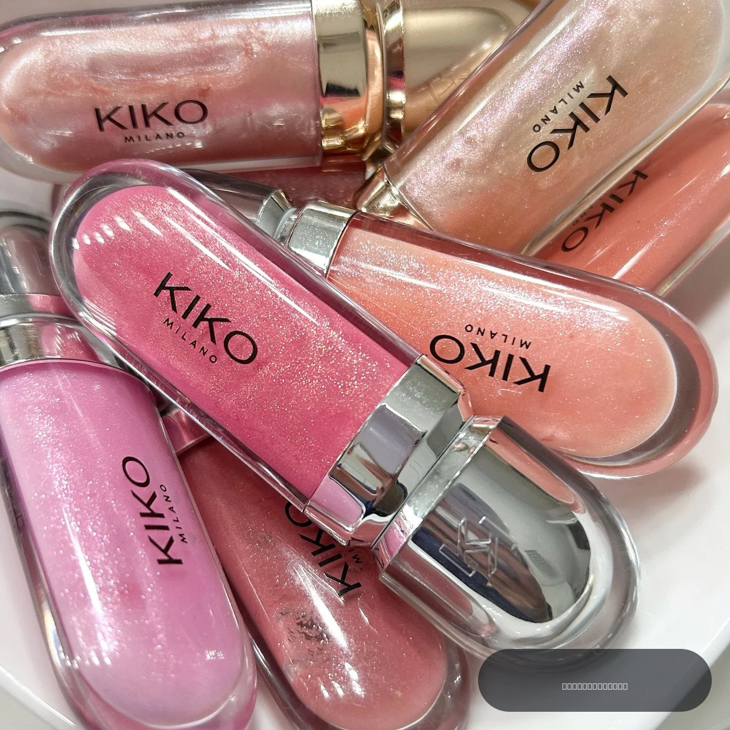 Kiko Original Gloss à lèvres effet miroir 3D, waterproof, longue tenue et anti-transfert, couleur douce couleur pâte de haricot, rouge brillant fin et charmant