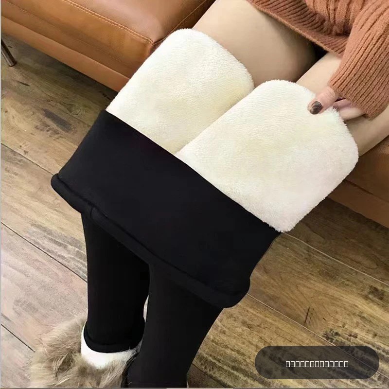 Femmes hiver chaud épaissir Leggings agneau polaire taille haute collants épais Sexy thermique pantalons décontractés extensible femme Streetwear