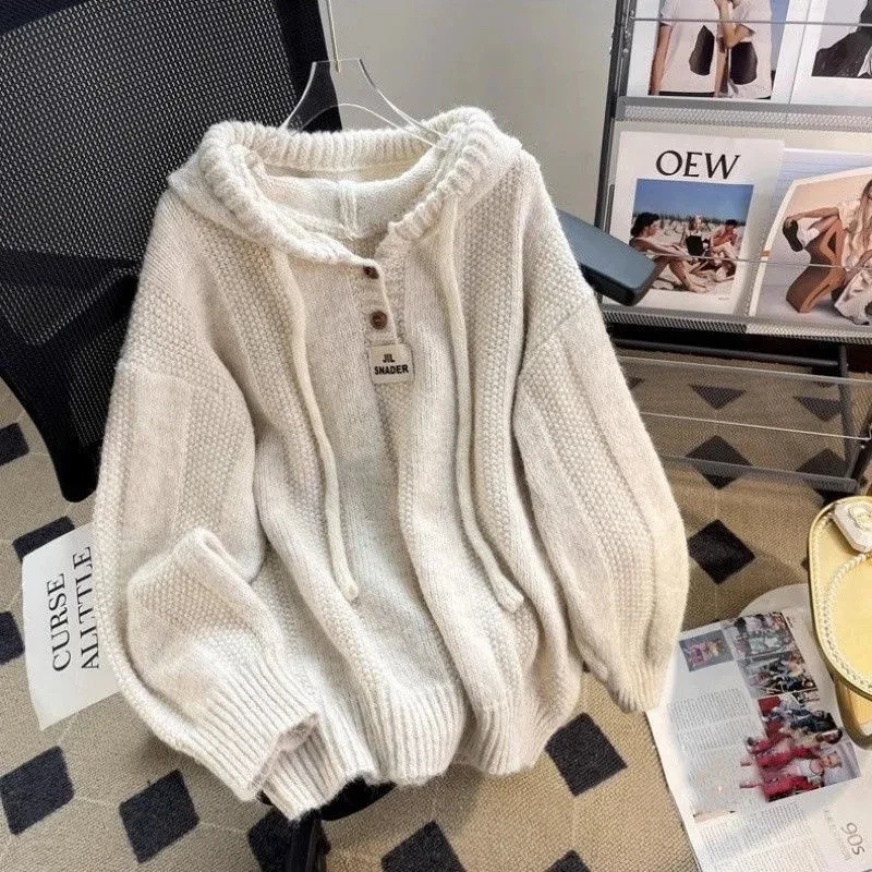 Pull tricoté pour Femme, pull ample et épais, à la mode, automne/hiver, 2024
