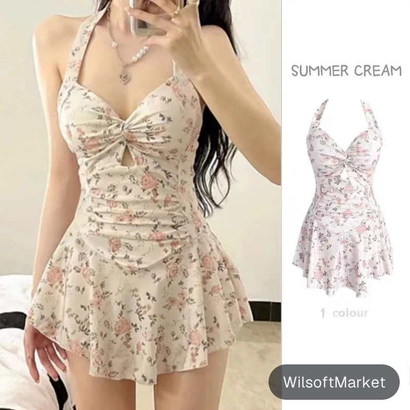 Maillot de bain une pièce pour femmes, couleur unie, amincissant, Style conservateur, serrage de la taille, pour les vacances