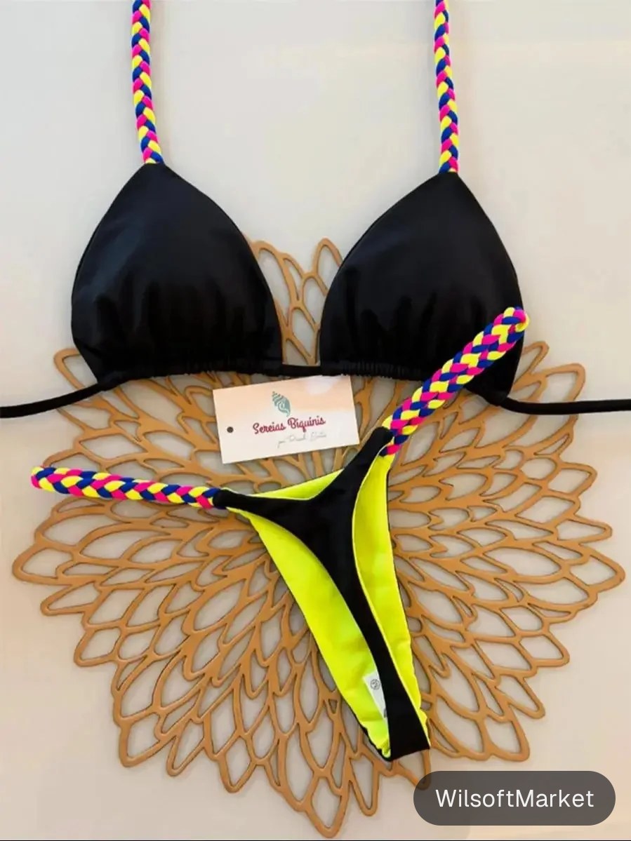Micro Bikinis 2026 femmes maillot de bain nouveau Sexy maillots de bain licou Bikini ensemble brésilien Biquini femme string maillots de bain tenue de fête