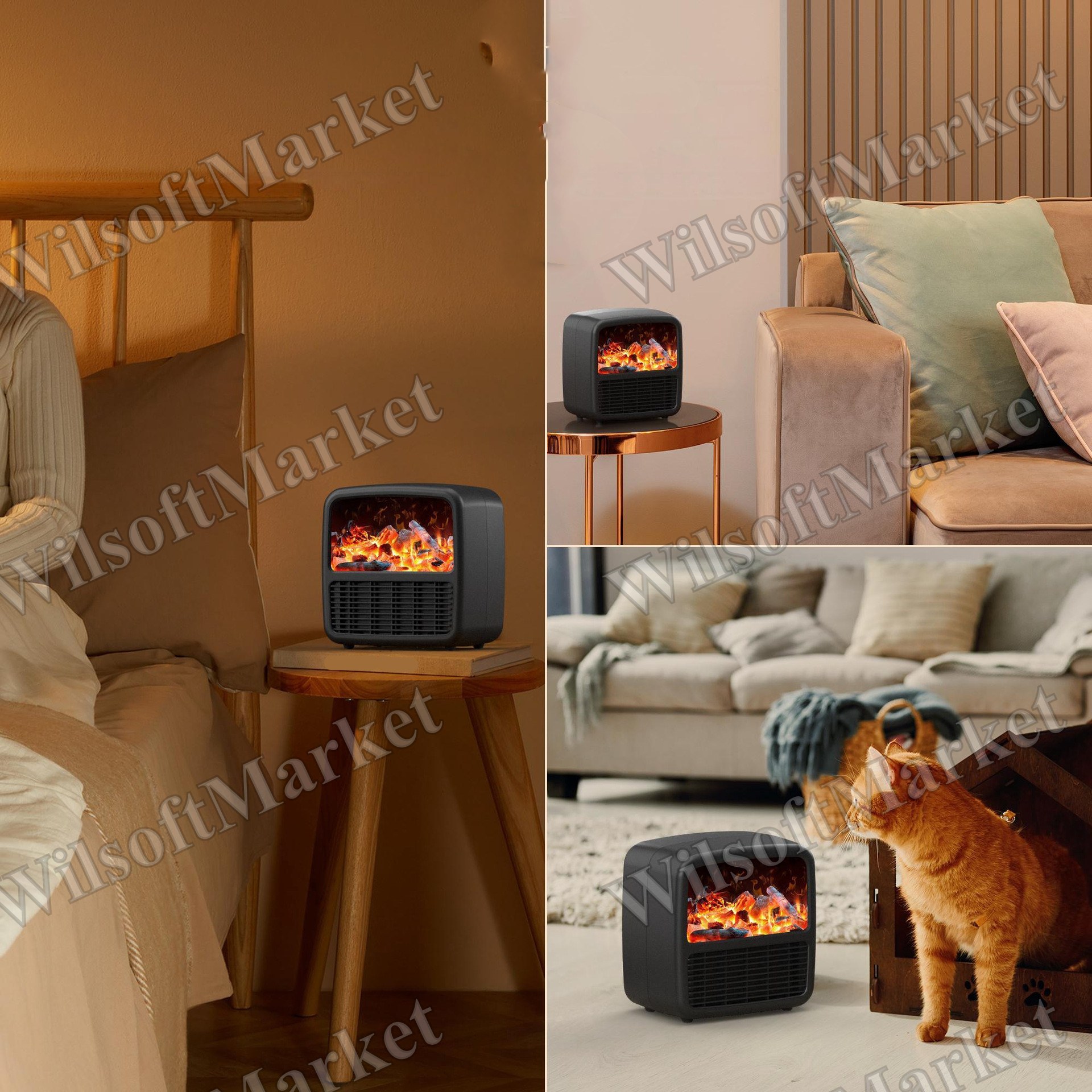 Chauffage d'appoint céramique compact pour bureau ou chambre